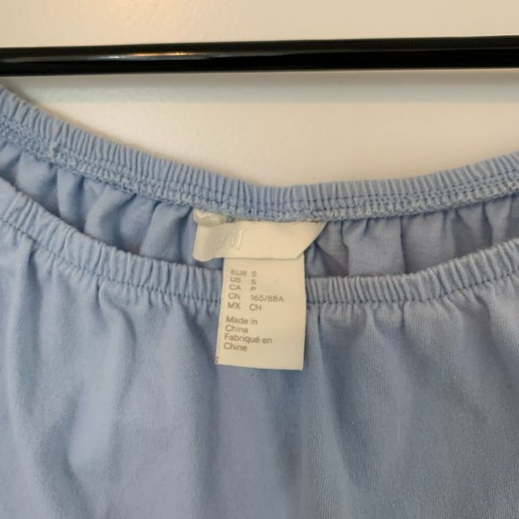 H&M Blue Off-the-Shoulder Top (Small) - Picture 2 of 2